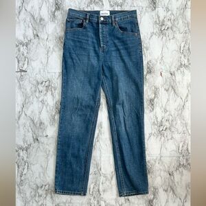 DU/ER | women’s 29 x 29 straight leg jeans style WFMR4661 dark wash 5 button fly